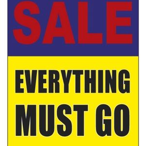 Not For Sale: Everything 1/2 off Make Me an Offer